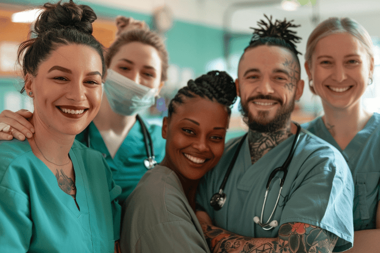 gruppe-pflegekraefte-tattowiert